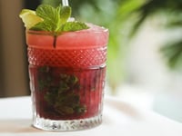 Photo de la Recette: Mojito Framboise-pêche
