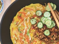 Photo de la Recette: Omelette Coréenne au Porc Épicé