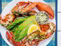 Photo de la Recette: Homards Grillés au Beurre de Citron et d'Estragon