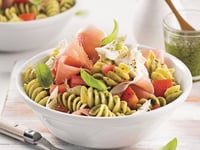 Photo de la Recette: Salade de Rotinis au Pesto, Tomates et Prosciutto