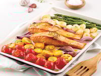 Photo de la Recette: Saumon et Légumes sur la Plaque