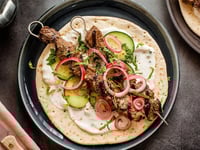 Photo de la Recette: Souvlakis de Bœuf sur le BBQ