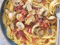 Photo de la Recette: Spaghetti Carbonara aux Champignons