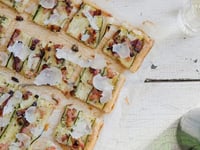 Photo de la Recette: Tarte Feuilletée aux Courgettes, au Bacon & au Parmesan