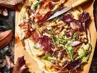 Photo de la Recette: Tarte Flambée aux Pleurotes et Gorgonzola