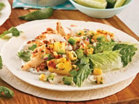 Photo de la Recette: Wrap au Poisson à Saveur Hawaïenne