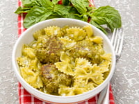 Photo de la Recette: Boulettes à la Ricotta Sauce au Pesto