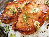 Photo de la Recette: Côtelettes de Porc au Sésame