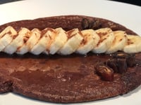 Photo de la Recette: Crêpes Choco-dattes et Bananes