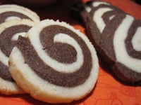 Photo de la Recette: Biscuits Spirales Chocolat-Vanille