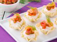 Photo de la Recette: Bouchées au Saumon et au Fromage