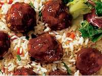 Photo de la Recette: Boulettes de Viande à la Sauce Diana au Miel et à l'ail