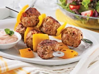 Photo de la Recette: Brochettes de Boulettes de Porc Épicées