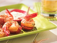 Photo de la Recette: Brochettes de Crevettes et de Chorizo