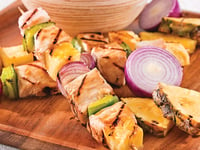 Photo de la Recette: Brochettes de Poulet et Ananas au Gingembre