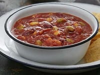 Photo de la Recette: CHILI VÉGÉTARIEN AU MAÏS ET HARICOTS DE SOYA