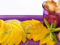 Photo de la Recette: Carpaccio de Mangue et Congolais