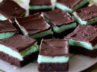 Photo de la Recette: Carrés au Chocolat à la Menthe Poivrée