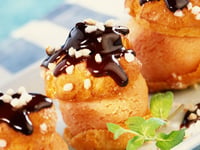 Photo de la Recette: Chouquettes au Sorbet Mangue