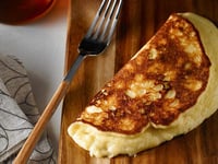 Photo de la Recette: Crêpes Soufflées au Cheddar et à l'érable