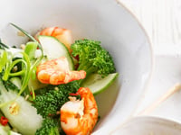 Photo de la Recette: Crevettes aux Brocolis