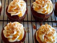 Photo de la Recette: Cupcakes Coeur Coulant Caramel