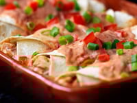 Photo de la Recette: Enchiladas au Poulet et au Fromage