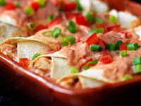 Photo de la Recette: Enchiladas au Poulet et au Fromage