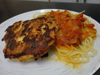 Photo de la Recette: Escalope de Poulet Panée au Parmesan et à l'Emmental