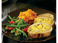 Photo de la Recette: FILET DE PORC FARCI AUX POMMES AVEC MARMELADE AU BACON