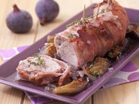 Photo de la Recette: Filet Mignon de Porc aux Lards, Figues et Porto