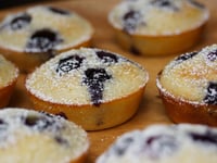 Photo de la Recette: Financiers aux Myrtilles et Zestes de Citron