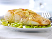 Photo de la Recette: Flétan saisi à la Casserole avec Aïoli au Safran