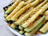 Photo de la Recette: Frites de Courgettes Parmesan et Citron