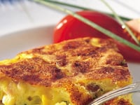 Photo de la Recette: Frittata au Jambon et au Cheddar