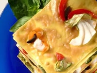 Photo de la Recette: Millefeuille de Lasagnes all'Uovo avec Sériole