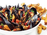 Photo de la Recette: Moules à la Tomate et à la Coriandre