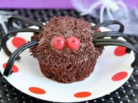 Photo de la Recette: Muffins Araignées pour Halloween