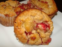 Photo de la Recette: Muffins au Yogourt, Fraises et Ananas