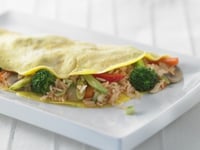 Photo de la Recette: OMELETTE AUX LÉGUMES ET RIZ FRIT