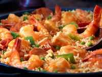 Photo de la Recette: Paella au Poulet Facile à Faire