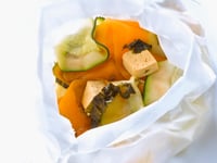 Photo de la Recette: Papillote de Légumes au Tofu et aux Algues