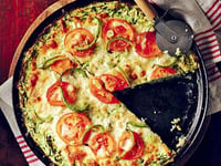 Photo de la Recette: Pizza Végétarienne à Fond de Courgette