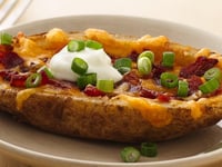 Photo de la Recette: Pommes de terre farcies au bacon