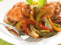 Photo de la Recette: Poulet Basquaise au Chorizo
