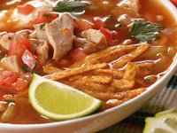 Photo de la Recette: Poulet Mexicain & Soupe à la Limette