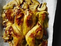 Photo de la Recette: Poulets de Cornouailles Rôtis au Curry