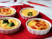 Photo de la Recette: Quiches de Légumes et au Fromage La vache qui Rit®