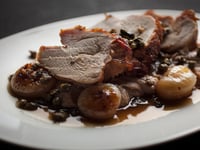 Photo de la Recette: Rôti de Poitrine de Dinde, Purée de Marrons