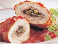 Photo de la Recette: ROULADES DE POULET FARCIES AU JAMBON ET AU FROMAGE